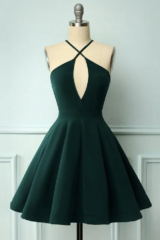Shop Before It’s Gone!Dark Green Formal Graduation Homecoming Dress   cg12102