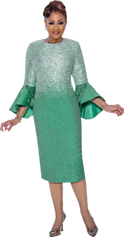 Save More Than Ever!Divine Apparel DCC5381 Fringe Mother of the Bride Midi Dress