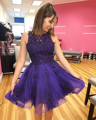 Save Like Never Before!Elegant O-Neck Appliques A-Line Dresses Homecoming Dress cg12160 Save Like Never Before!Elegant O-Neck Appliques A-Line Dresses Homecoming Dress cg12160