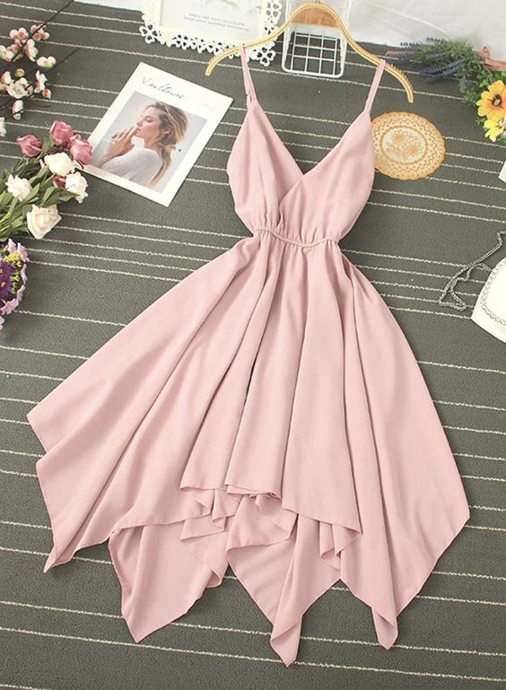 Buy More, Pay Less!Homecoming Gowns Women's Dress A Line V Neck Chiffon Irregular Dress cg12256 Buy More, Pay Less!Homecoming Gowns Women's Dress A Line V Neck Chiffon Irregular Dress cg12256