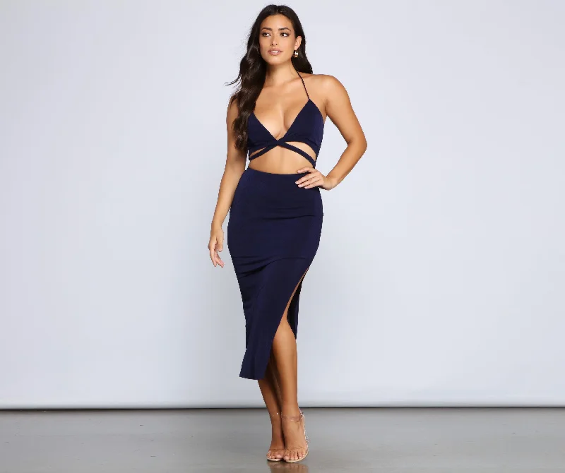 Get the Best for Less!Major Stunner Cutout Midi Dress