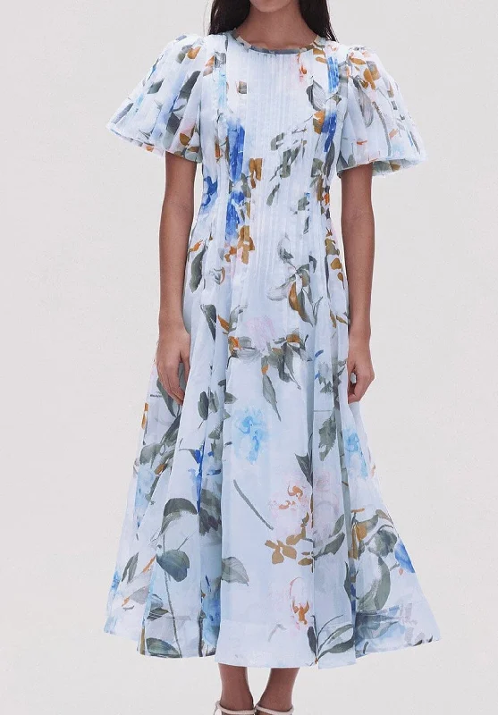 Buy More, Pay Less!Nova Pleated Midi Dress Divine Orchid