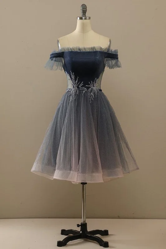 Save More with Every Purchase!Off the Shoulder Short Homecoming Dress    cg13149