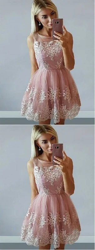 The Best Deals Won’t Wait!Pink Lace Sleeveless A Line Cocktail Dresses Cheap Homecoming Dresses cg14035 The Best Deals Won’t Wait!Pink Lace Sleeveless A Line Cocktail Dresses Cheap Homecoming Dresses cg14035