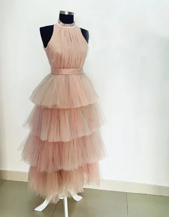 The Best Deals Won’t Wait!Pink tulle short dress homecoming dress   cg12113