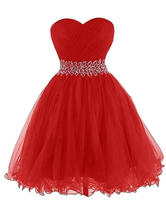 Your Favorite Items on Sale Now!Red Beaded Sweetheart Tulle Homecoming Dress, Red Party Dress 2021 cg13075 Your Favorite Items on Sale Now!Red Beaded Sweetheart Tulle Homecoming Dress, Red Party Dress 2021 cg13075