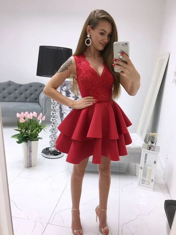 Your Wallet Will Thank You!Satin Homecoming Dress,Cute Graduation Dress,O-Neck Homecoming Dress   cg13329