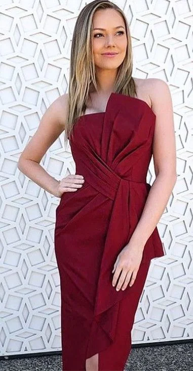 New Discounts Just Dropped!Strapless Black Bodycon Short Bridesmaid Dresses Homecoming Dresses cg13154 New Discounts Just Dropped!Strapless Black Bodycon Short Bridesmaid Dresses Homecoming Dresses cg13154