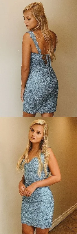 Your Shopping Spree Starts Here!V-Neck Sheath Lace Homecoming Dress With Lace Up cg13296 Your Shopping Spree Starts Here!V-Neck Sheath Lace Homecoming Dress With Lace Up cg13296