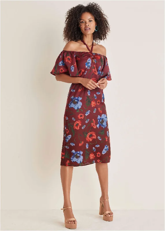 Sale Alert – Get Ready to Shop!Flutter Sleeve Midi Dress - Forest Floral