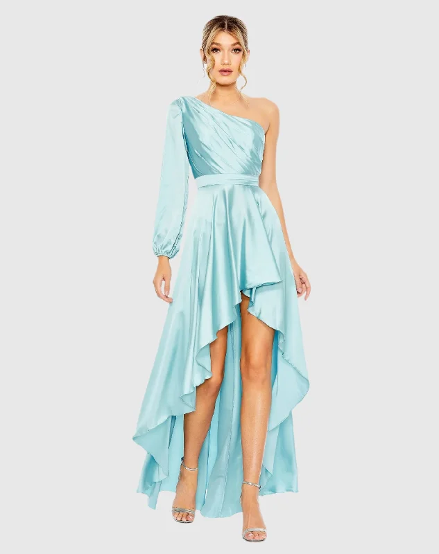 Mega Sale Happening Now!High Low One Shoulder Flowy Gown