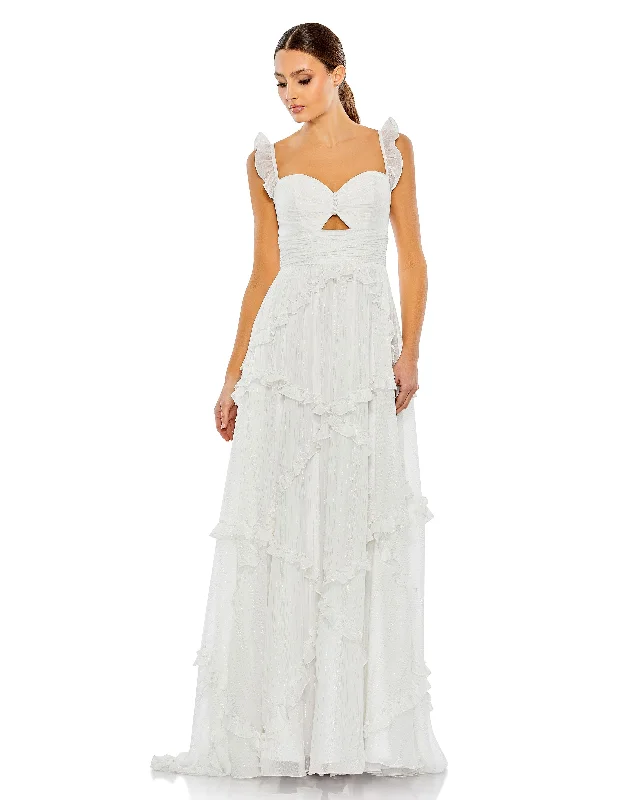 Best Offers of the Month!Ruffle Tiered Sleeveless Flowy A Line Gown