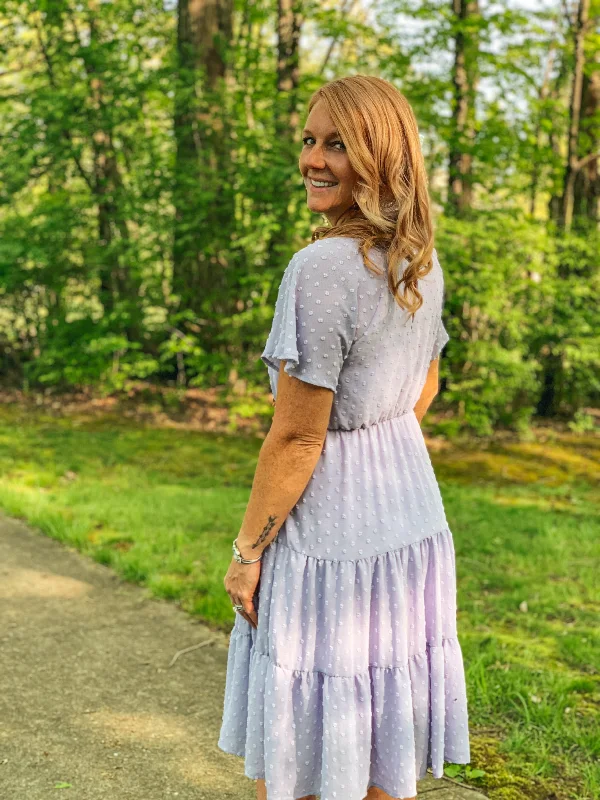 Incredible Savings Inside!BETTE DAVIS EYES IN LILAC MIDI DRESS