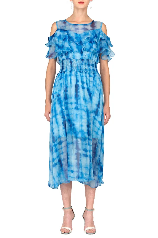 Only a Few Left – Order Now!TWO PEARS-Blue Contrast Dress
