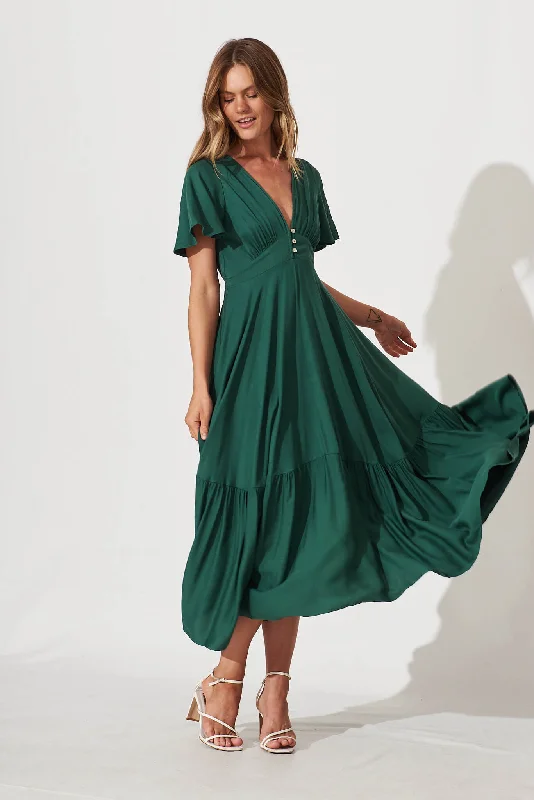 Best Price of the Season!Nevada Maxi Dress In Green