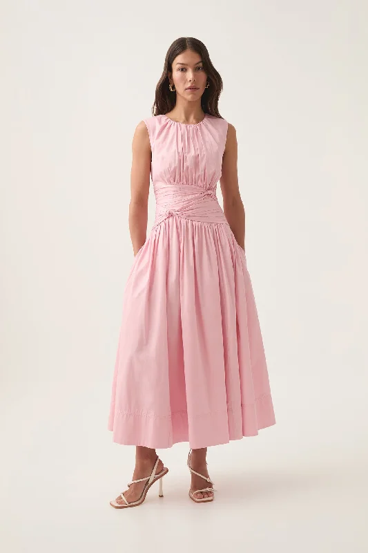 Lowest Prices Guaranteed!Agatha Knot Waist Midi Dress