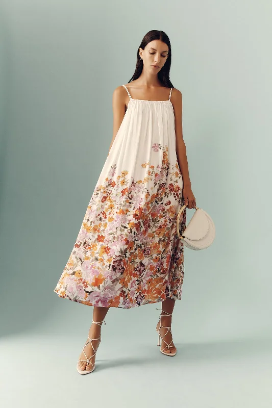 Unmissable Offers Await!Boeri Border Print Midi Dress