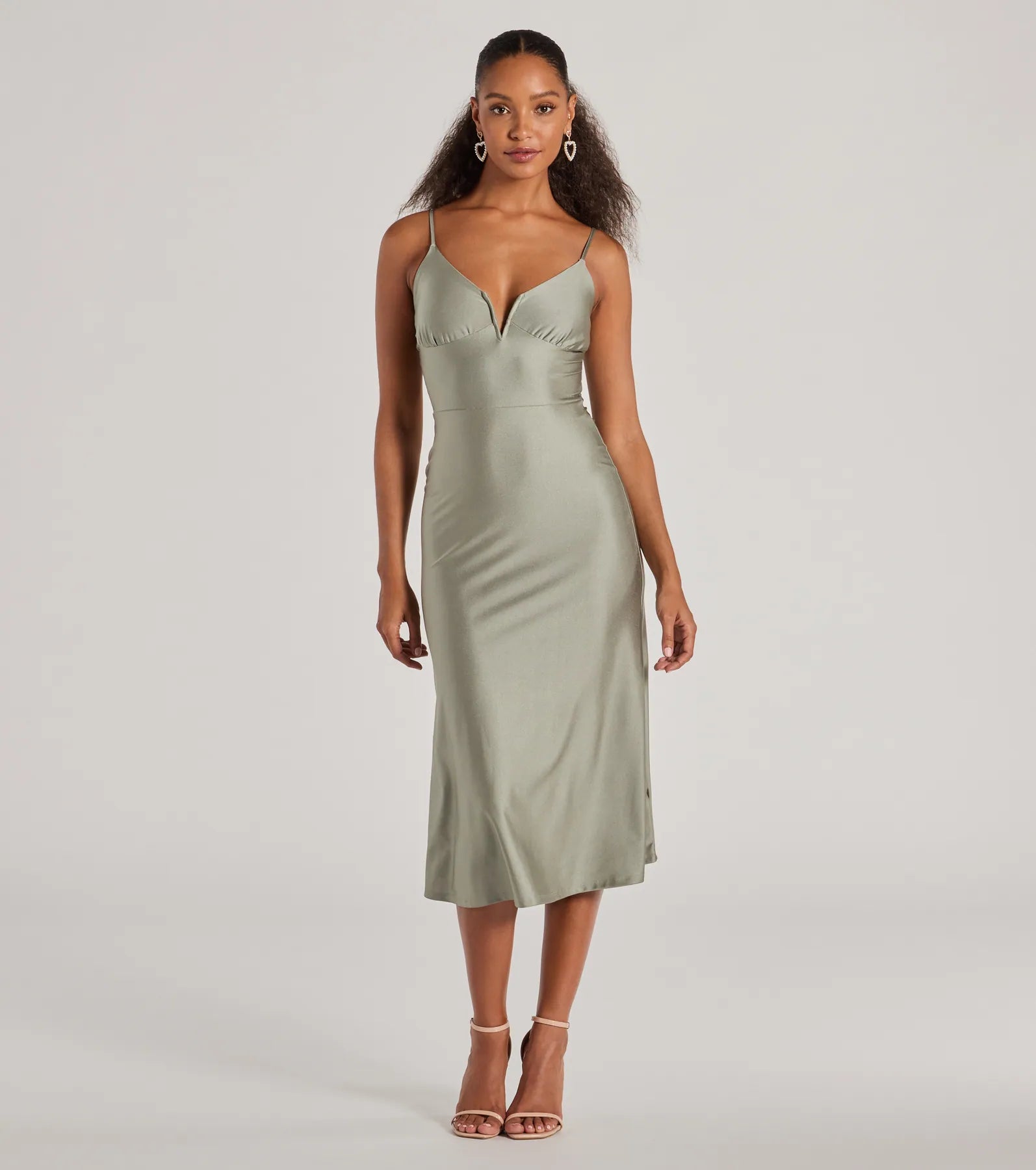 Great Deals, Just for You!Cause To Celebrate V-Neck A-Line Midi Dress