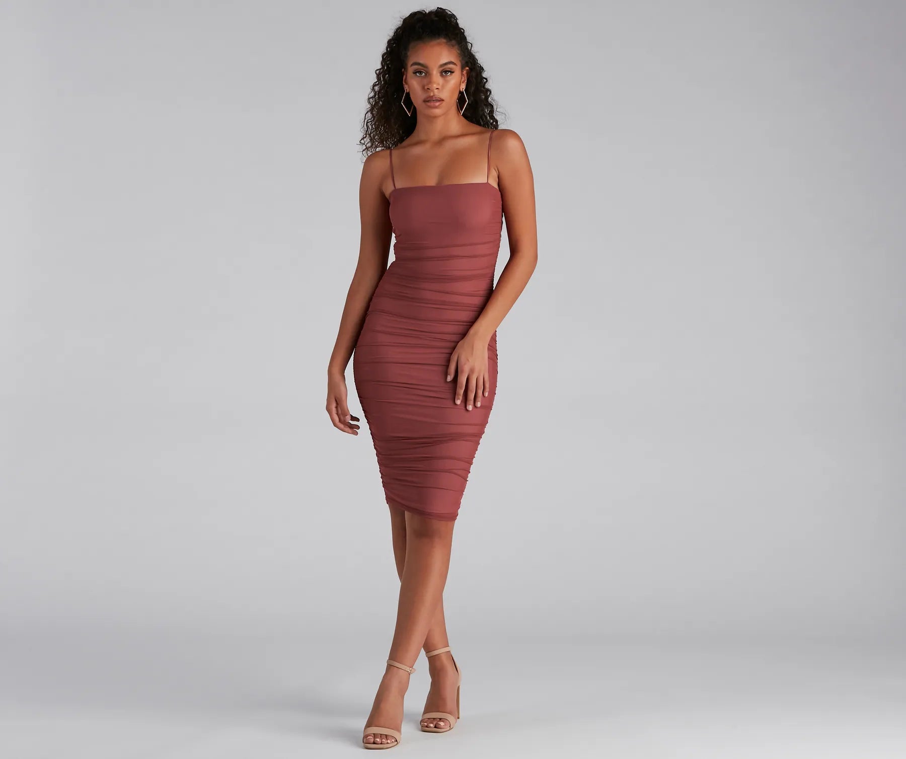 Your Favorite Sale is Back!Fab And Flirty Mesh Midi Dress