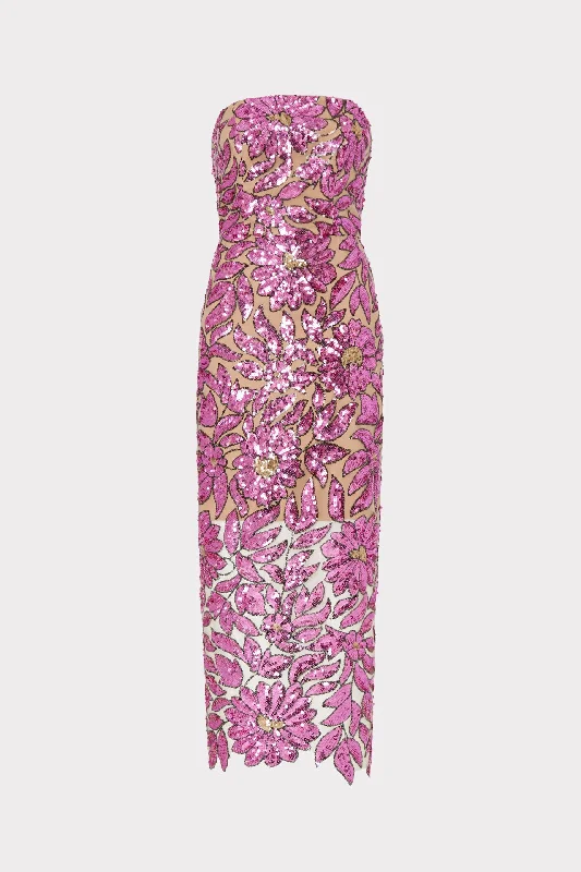 Everything Must Go!Kait Floral Garden Sequins Dress