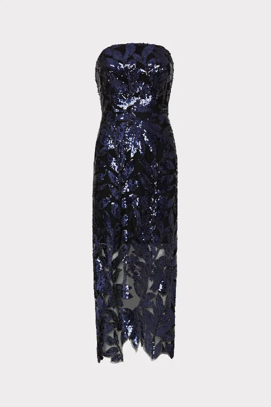 Limited-Time Price Drop!Kait Floral Sequins Dress