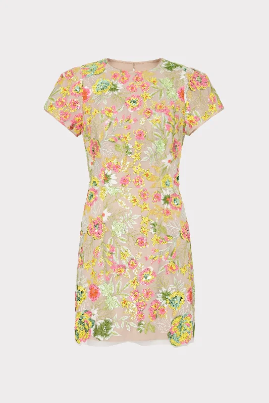 Don’t Wait – Shop Today!Kyla Botanical Petals Sequins Dress