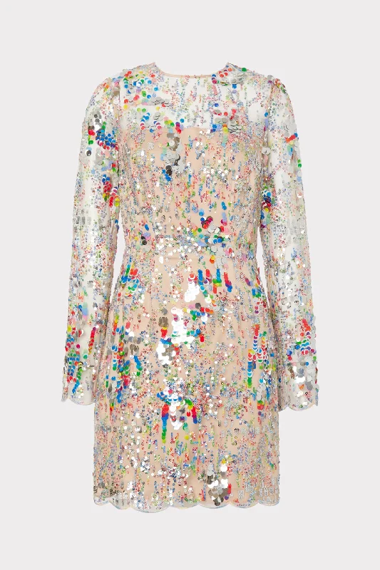One Click Away from Big Savings!Leona Multi Color Sequins Dress