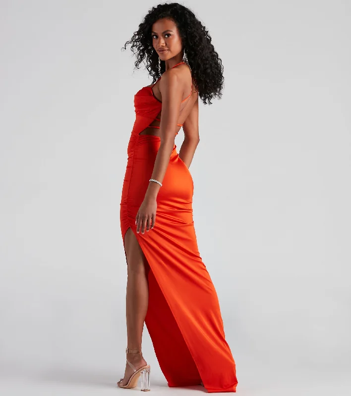 Today Only – Don’t Miss It!Liliana Ruched Knit Formal Dress