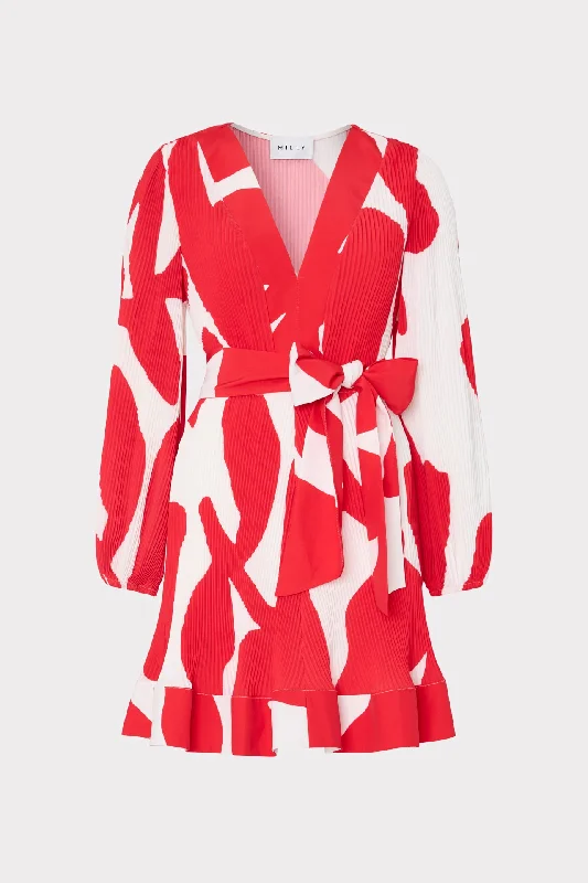 The Best Offers Are Here!Liv Grand Foliage Pleated Dress