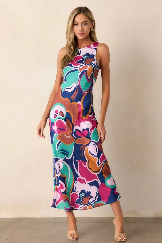Bigger Savings, Better Shopping!MINKPINK Lottie Abstract Floral Bias Midi Dress