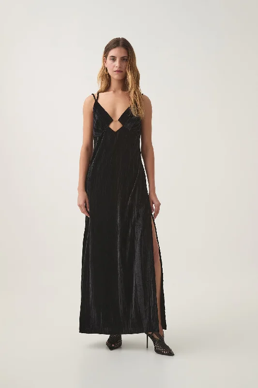 New Discounts Just Dropped!Moonbow Velvet Maxi Dress