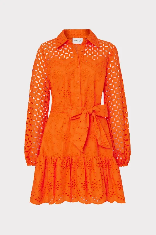 Buy More, Save More!Nic Mixed Eyelet Dress