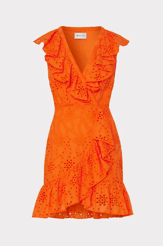 Save More Than Ever!Novi Eyelet Wrap Dress