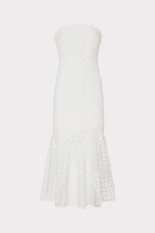 Huge Savings – Act Now!Nuriel Interlocking Geo Lace Dress