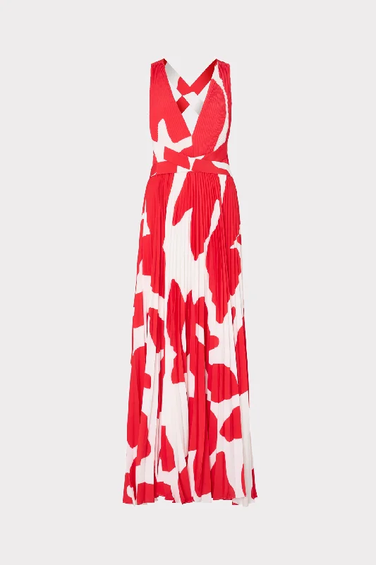 Exclusive Deals Just for You!Oria Grand Foliage Pleated Dress