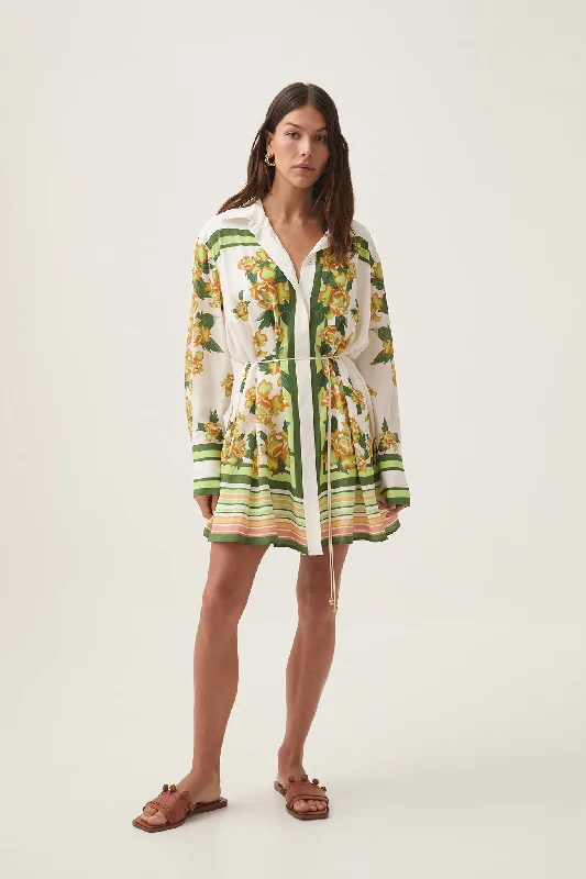 Save More When You Shop More!Secret Border Silk Mini Dress