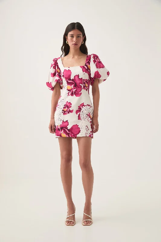 Unlock Huge Savings Now!Solace Lace Trim Mini Dress