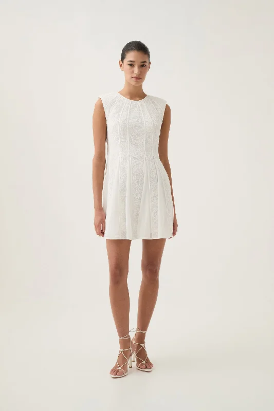One Click Away from Big Savings!Soleil Lace Mini Dress