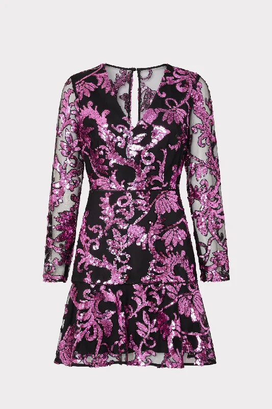 Limited Edition, Limited Price!Tove Tassel Paisley Sequins Dress