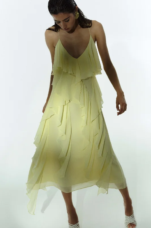 Shop Now and Save!Valentine Frill Maxi Dress