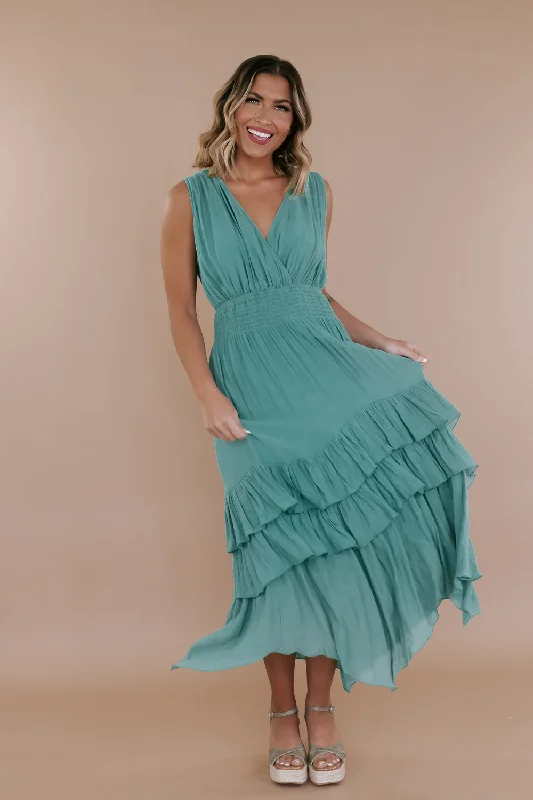 Shop Today, Save Tomorrow!Island Breeze Midi Dress, Sage