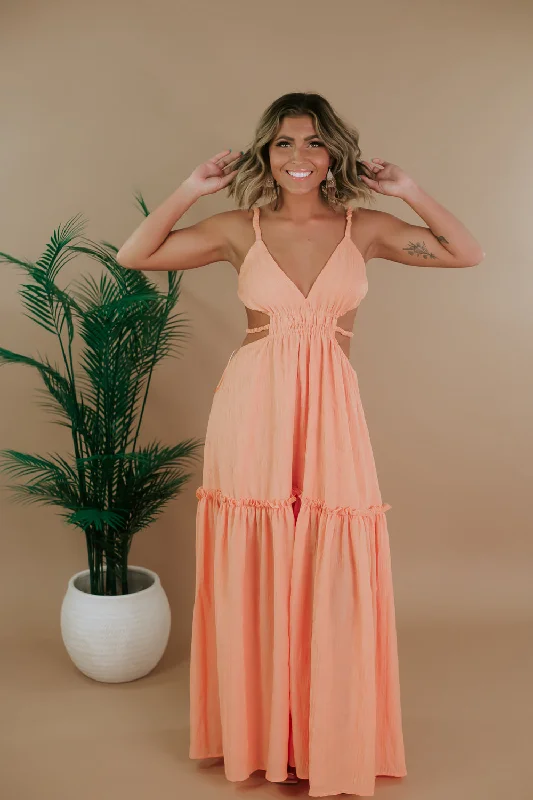 Hurry! While Supplies Last!Enchanted Moments Maxi Dress, Orange