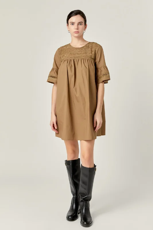 Your Wallet Will Thank You!Lace Detail Mini Dress