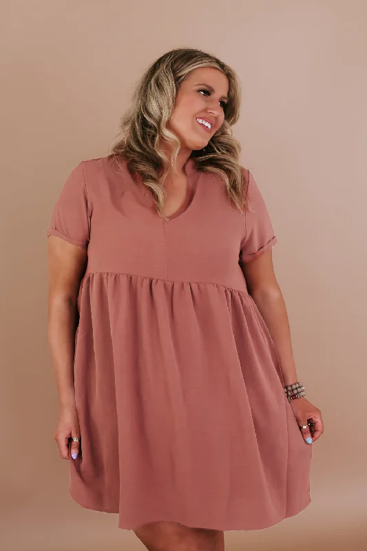 Snag the Best Prices Now!Play It Casual Babydoll Dress, Copper