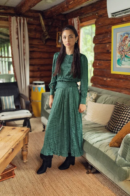 Exclusive Savings This Week!Peplum Dress-Green