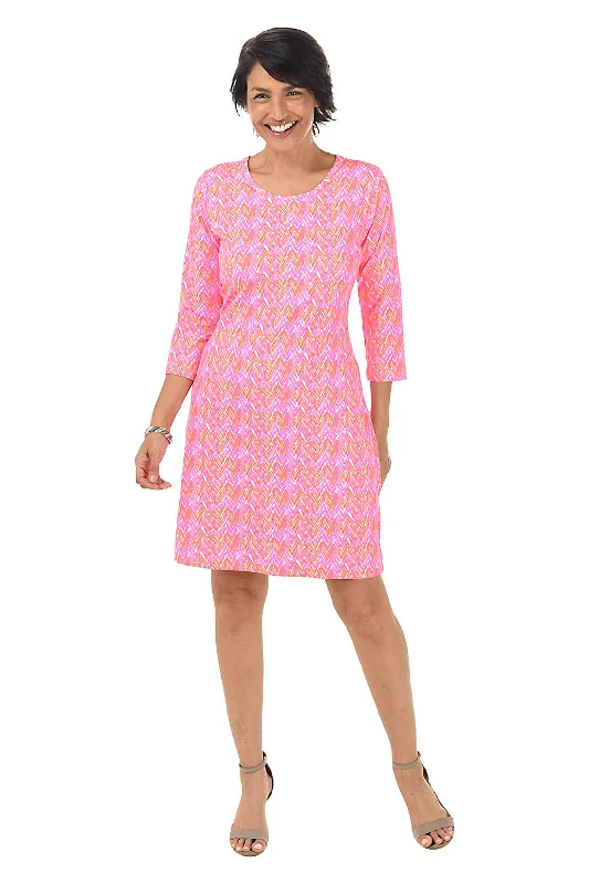 Time to Snag a Bargain!Pink Chevron UPF50+ Travel Dress