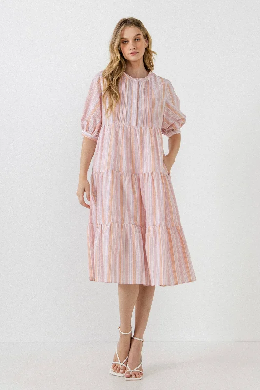 Save More Than Ever!Striped Midi Dress