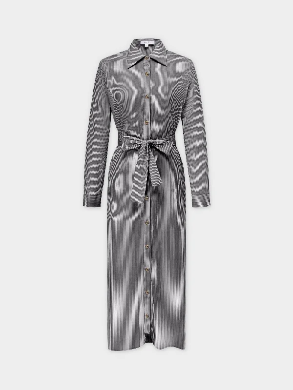 Your Chance to Save is Now!Monday Dress-B/W Pinstripe