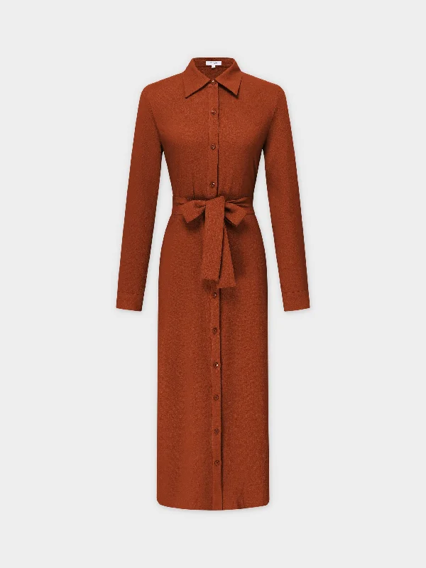 New Discounts Just Dropped!Monday Dress-Rust Pebble