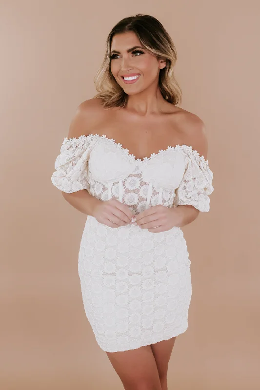 Get It Before It’s Gone!Finer Things Lace Mini Dress